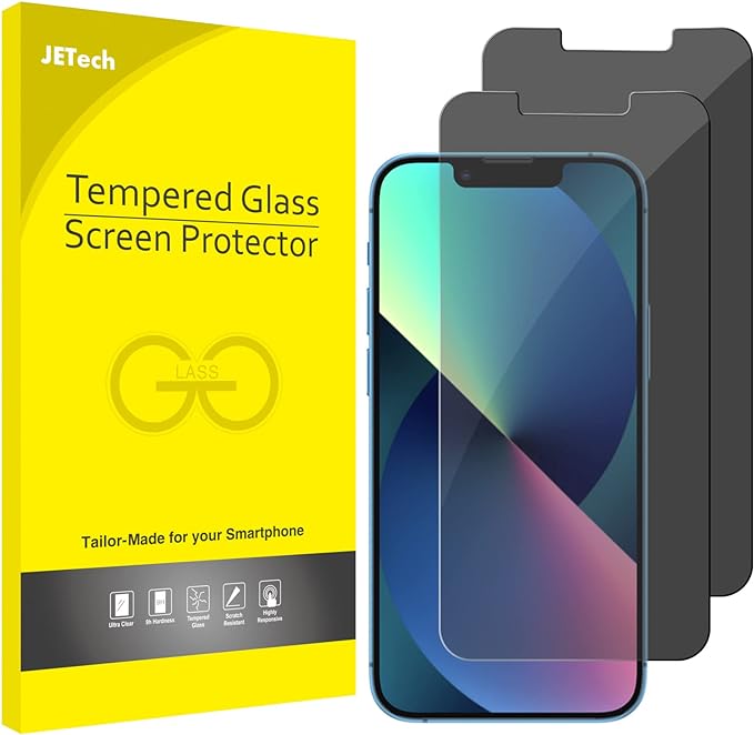 Protector de pantalla de privacidad para iPhone 13/13 Pro de 6.1 pulgadas, película de vidrio templado antiespía